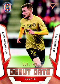 Josef Kozeluh Brno SportZoo FORTUNA:LIGA 2022/23 2. serie Debut Date Rookie /149 #DR-27